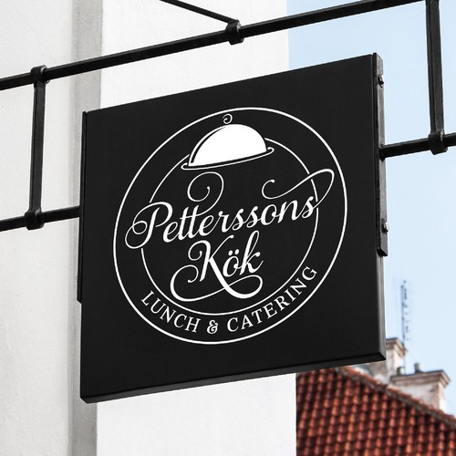 Catering design with the title 'Restaurant logo signage '