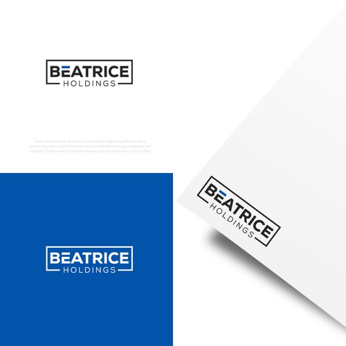 Financial holding logo with the title 'beatrice holdings logo design'