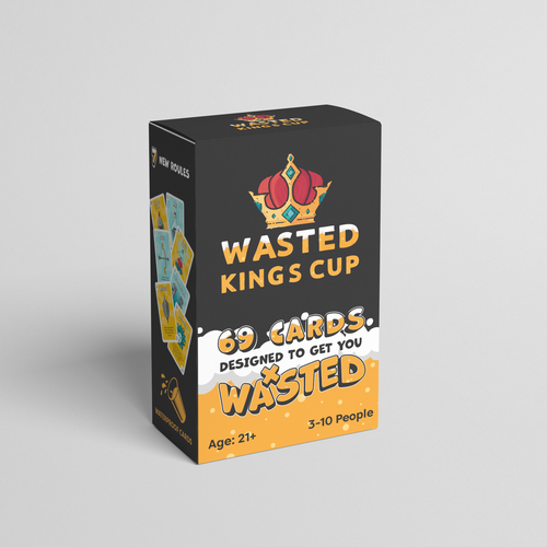 Beer packaging with the title 'Wasted Kings Cup'