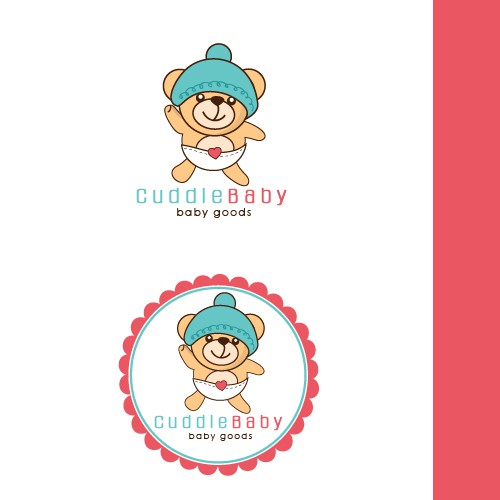 Baby design with the title 'cute baby logo design'