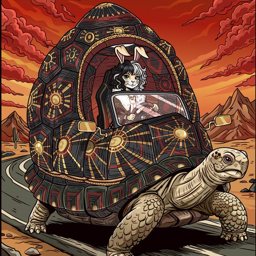 Cartoon artwork with the title 'Vive la Boujee Vagabond'
