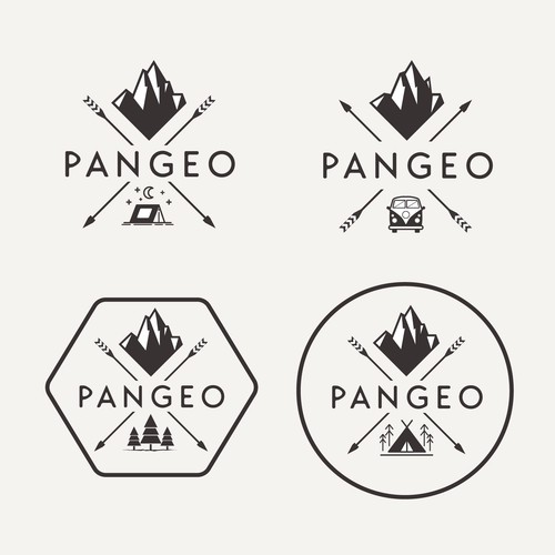 Explorer logo with the title 'Hipster style exploration logo'