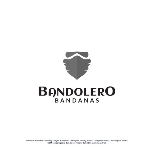 Bandit logo with the title 'Bandolero Bandanas'