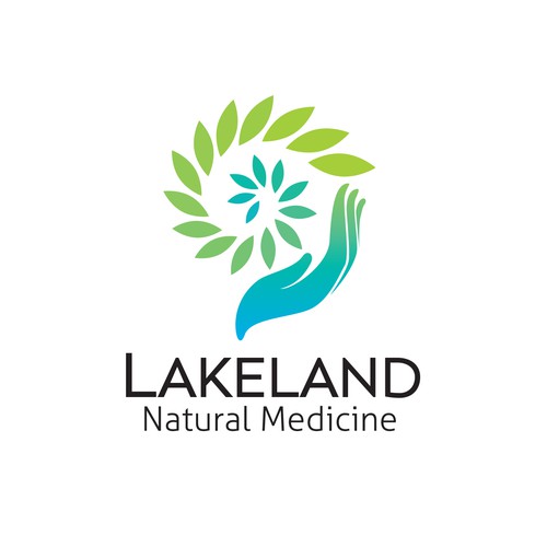 Natural medicine logo with the title 'Logo for Lakeland Natural Medicine'