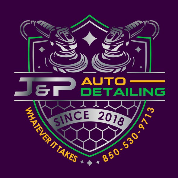 Automotive design with the title 'Auto Detailing'