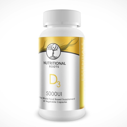 Nutrition label with the title 'Nutritional Roots'