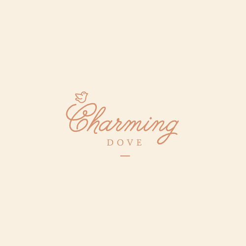 Lingerie logo with the title 'Charming Dove'
