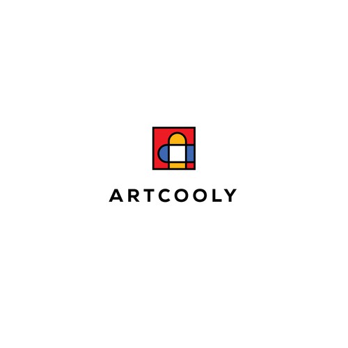 Artwork logo with the title 'Concept for ArtCooly, portal for artists where artists can upload and sell their artwork'