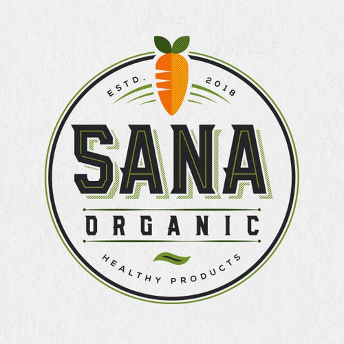 Health design with the title 'Logo for SANA ORGANIC'