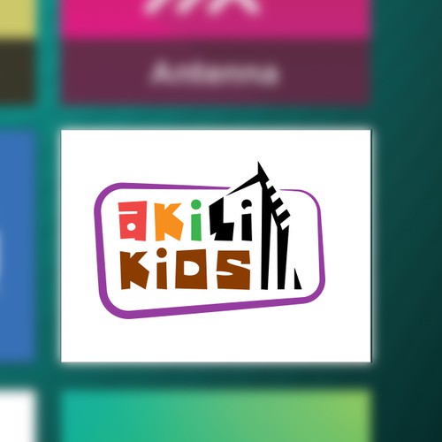 TV logo with the title 'East African children's television logo'