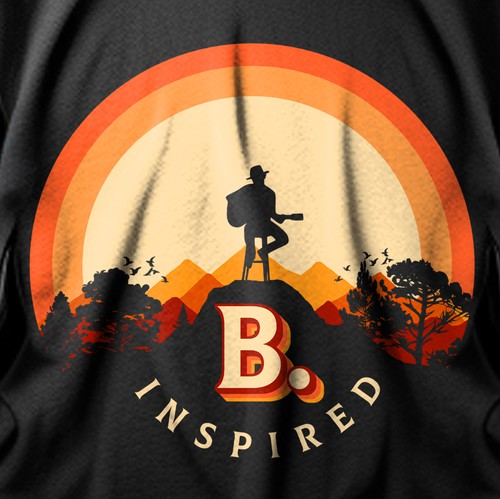 Guitar design with the title 'B.Inspired '