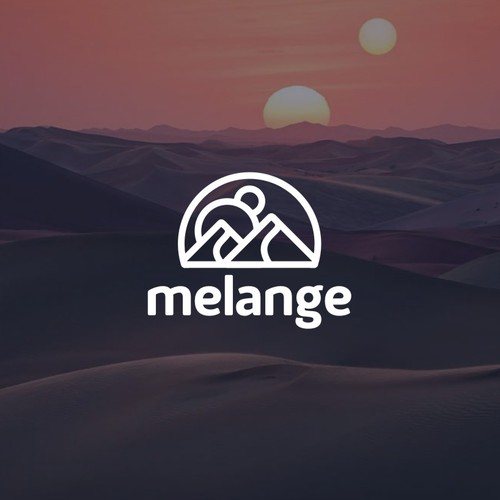 M design with the title 'Modern logo for a quantitative social media/news app'