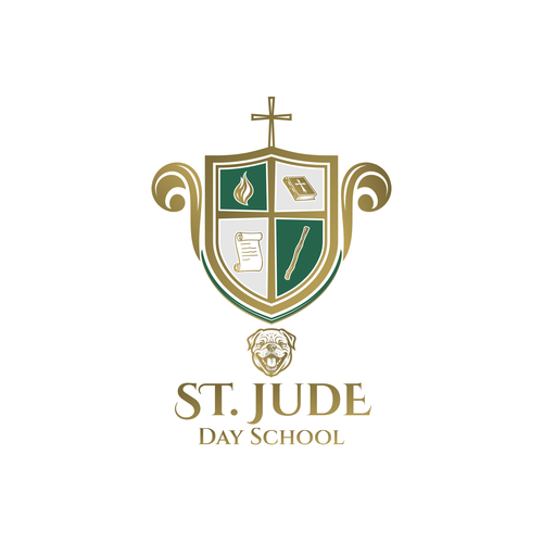 Cross brand with the title 'St. Jude Day School'