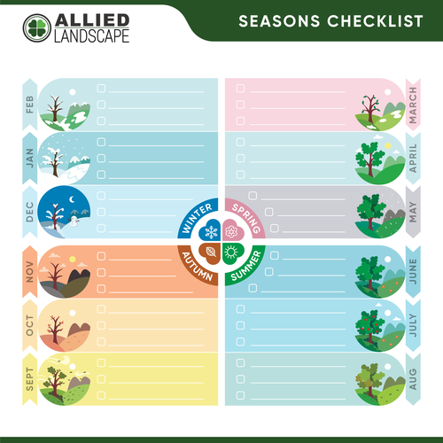 Checklist design with the title 'Calender Checklist'