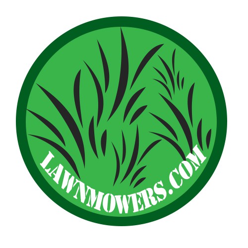 Grass logo with the title 'Lawnmowers.com'