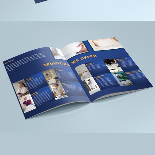 Laundry design with the title 'Bi-Fold Brochure/Booklet'