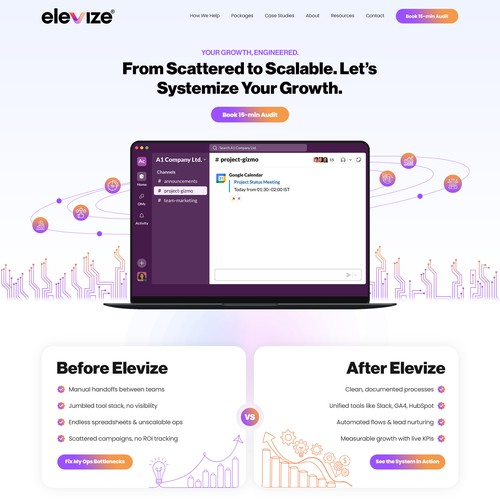 Homepage website with the title 'Product Website'