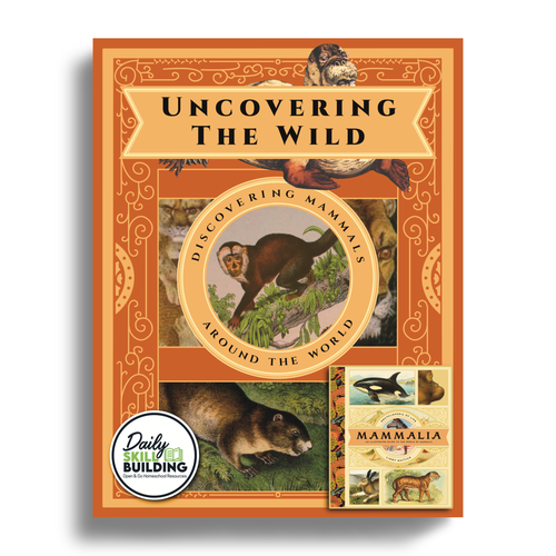 Animal book cover with the title 'Mammals Book Cover'