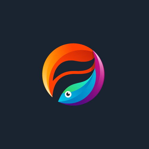 Caviar logo with the title 'Rainbow Fish'