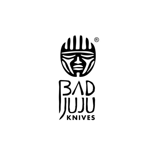 African design with the title 'Bad Juju Knives'