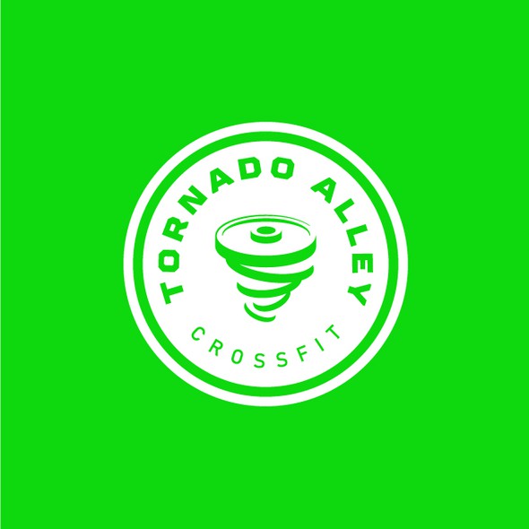 Athletic club logo with the title 'Tornado Alley CrossFit Logo'