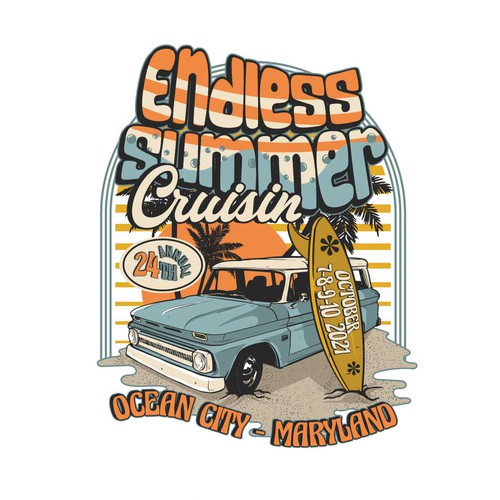 Camp t-shirt with the title 'Cheavy Car Summer Season'