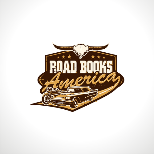 Western design with the title 'Road Books America'