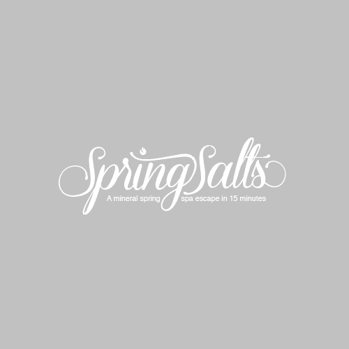 Signature design with the title 'Logo for spring salts'