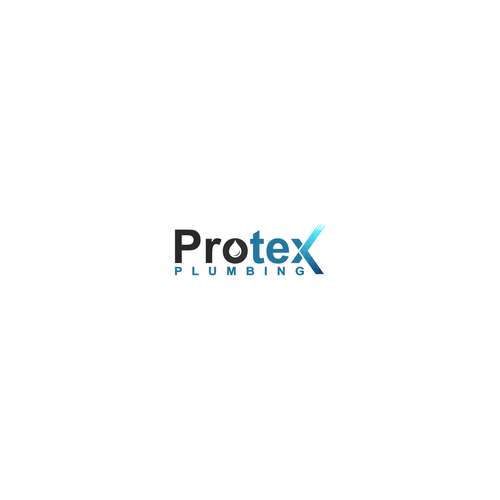 Pixel logo with the title 'Protex Plumbing Logo'
