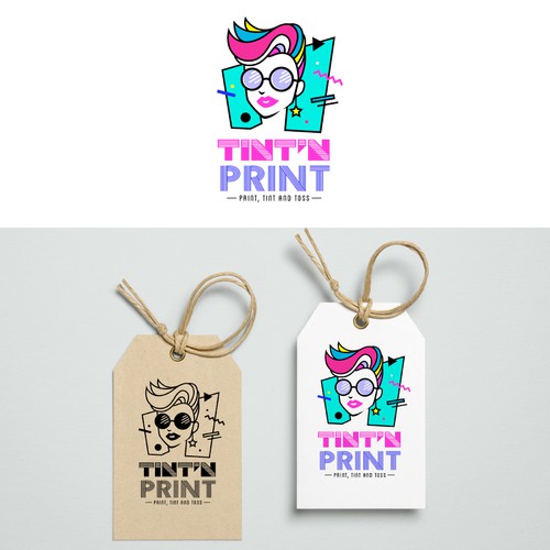 Creative design logo with the title 'A bold, fun logo for a beauty product'