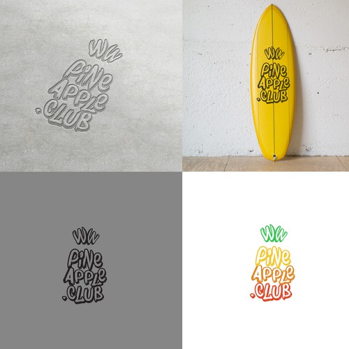 Pineapple logo with the title 'Create a badass logo for our Bangkok based streetwear line'