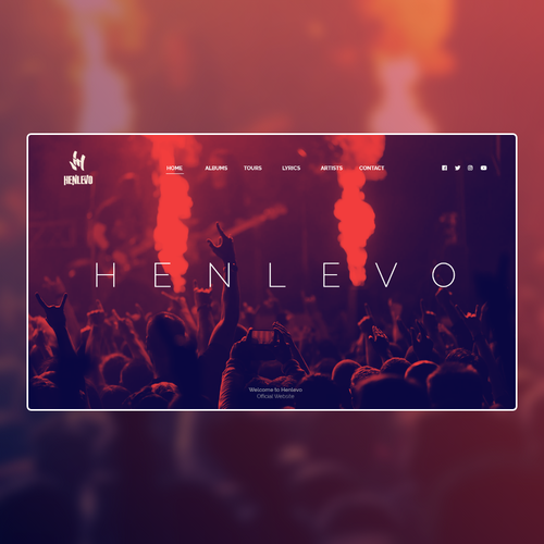 Music website with the title 'Henlevo'