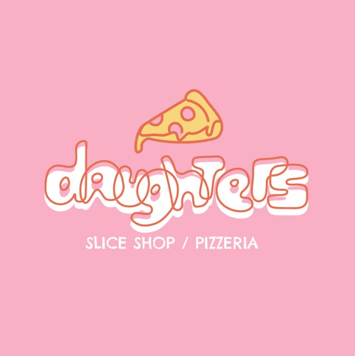 Pizza logo with the title 'Daughters'
