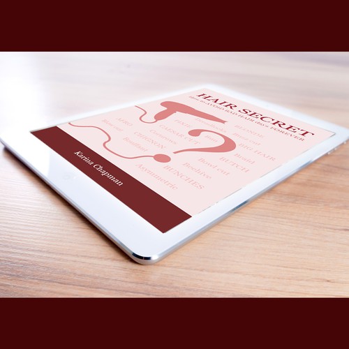 Secret design with the title 'Hair Secret by Karina Chapman'