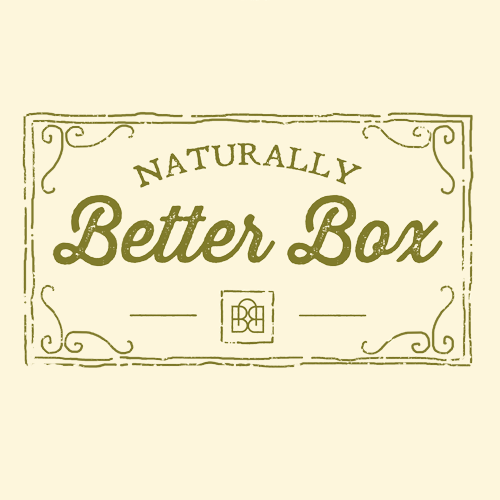 Handcrafted design with the title 'Create a rustic earthy but fresh logo for a Naturally Better Box e-commerce store'