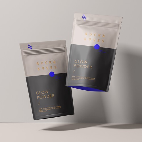 Pure packaging with the title 'Packaging design for Minimal Collagen Brand'
