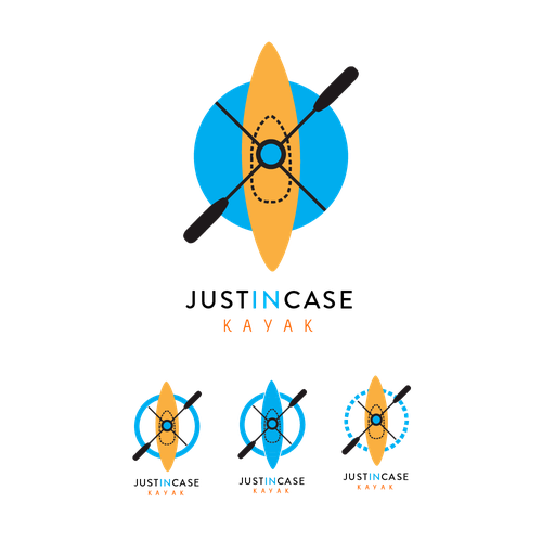 Kayak design with the title 'Logo idea that incorporates product'