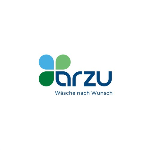Laundry design with the title 'Arzu Logo Design'
