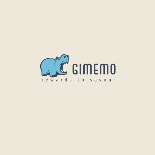Hippo logo with the title 'gimemo '