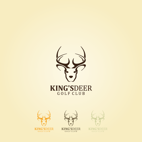 Golf brand with the title 'King's Deer Golf Club Logo design '