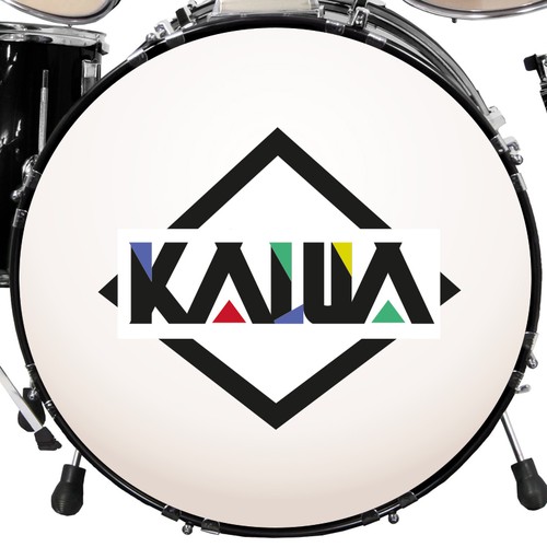 Rolling stone logo with the title 'Logo for alternativ rock band Kalua'