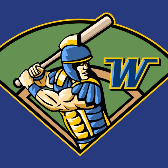 Sport club logo with the title 'Wayzata baseball team logo redesign'