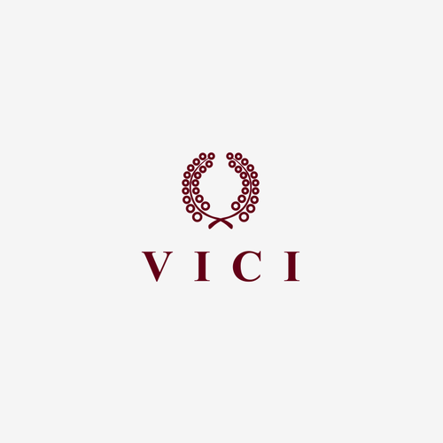 Wine bottle design with the title 'Vici'