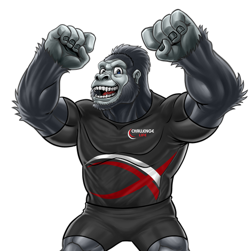Gorilla design with the title 'Gorilla Mascot'