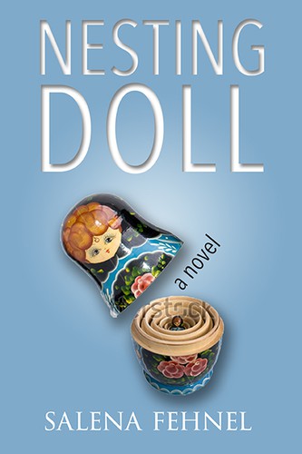 Graphic book cover with the title 'Book Cove for Nesting Doll'