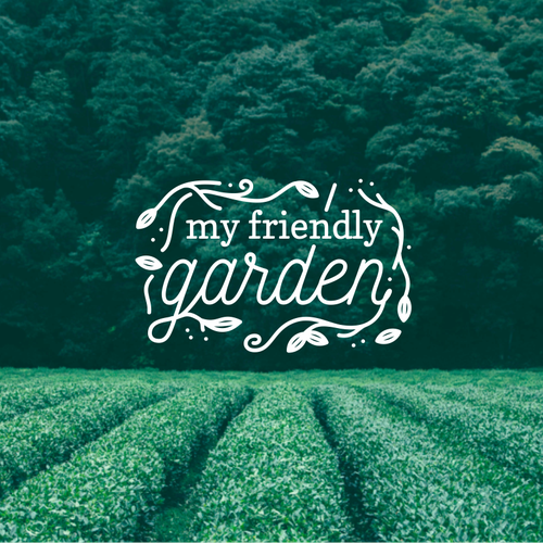 Earth logo with the title 'my friendly garden'