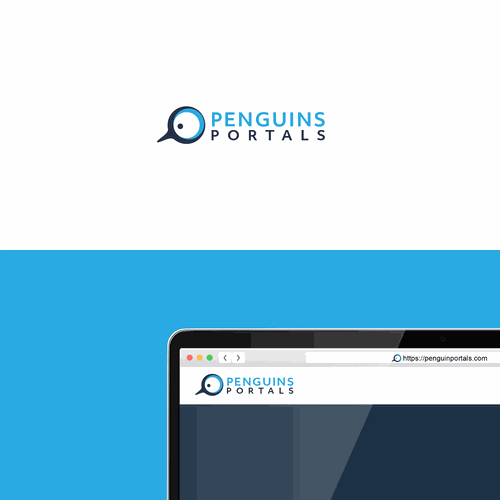 Penguin logo with the title 'Penguins Portals'