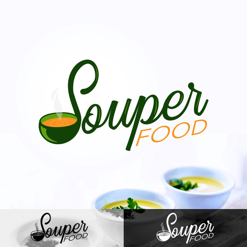 Delicate logo with the title 'Meal delivery logo'