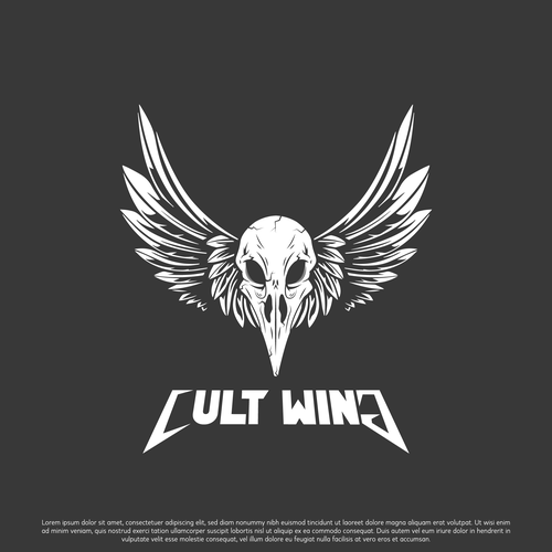 Skeleton logo with the title 'Logo design'