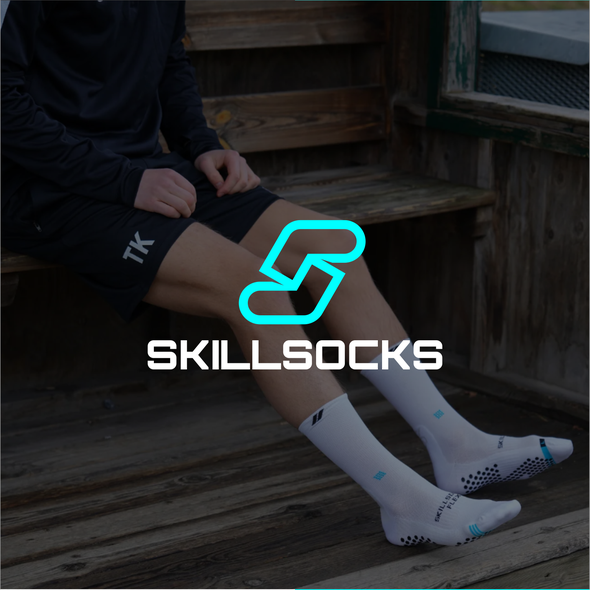 Modern design with the title 'skillsocks'